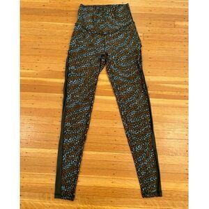 Offline by Aerie Real Me 7/8 Hi-Rise Leggings leopard print green/brown